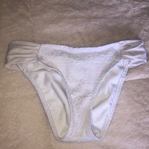 Medium White Lace Bikini Bottom